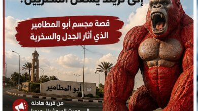 الغوريلا الحمراء.. كيف تحوّل مجسم بسيط إلى تريند يشغل المصريين؟