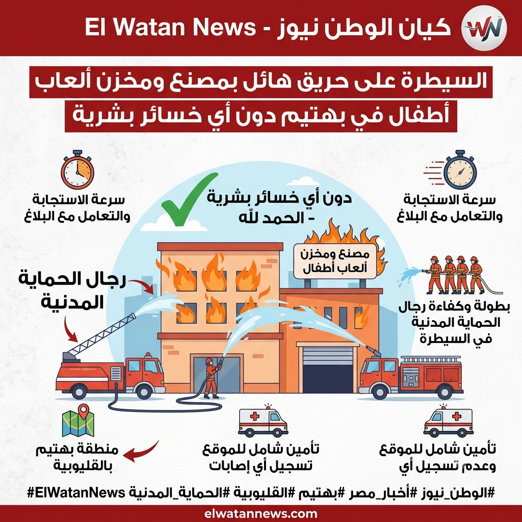 السيطرة على حريق 1 1782230478349